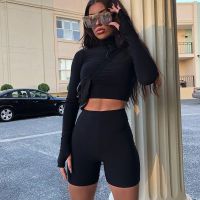 【CW】 Fashion Shorts Stretch Cycling Waist Biker Streetwear Bottoms