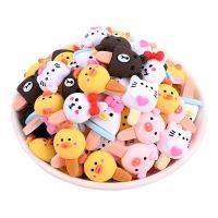 10/30/50/100Pcs Resin Animal Ice Cream Embellishments DIY Crafts Scrapbooking Phone Shell Patch Decor Brooch Hair Accessories