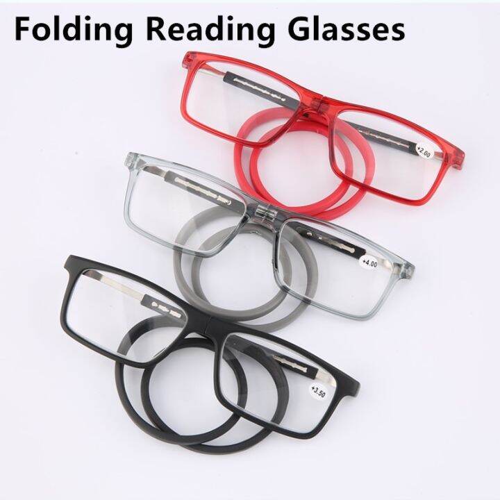 Unisex Reading Glasses Men and Women Adjustable length Hanging Neck Soft