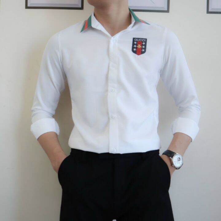 Hàng Có Sẵnáo Sơ Mi Ngắn Tay Gucci Chính Hãng 2021 Áo Sơ Mi Nam Thường Ngày Phù Hợp Với Mọi Loại Áo Sơ Mi Cotton Chất Lượng Cao MixASale #43 Hàng Có Sẵnáo Sơ Mi Ngắn Tay Gucci Chính Hãng 2021 Áo Sơ Mi Nam Thường Ngày Phù Hợp Với Mọi Loại Áo Sơ Mi Cotton Chất Lượng Cao MixASale