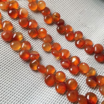 Natural Stone Water Drop Shape Loose Beads Red agates Semi Finished String Bead for Jewelry Making DIY Bracelet Necklace