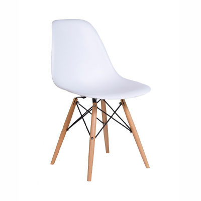 modernform เก้าอี้ 130-DAS ขาBEECHสีบีช ที่นั่งPPสีขาว