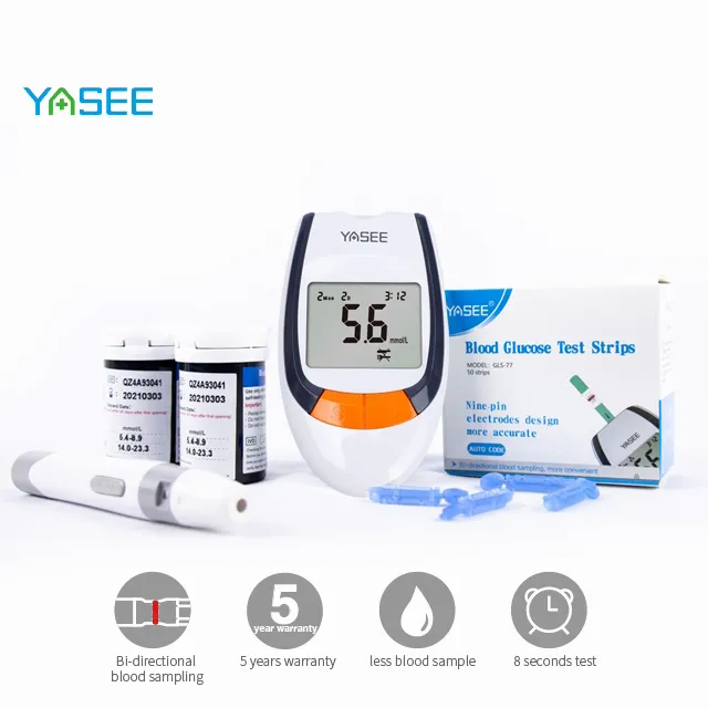 Yasee GLM77 Blood Sugar Glucose Meter blood glucose meter With Test