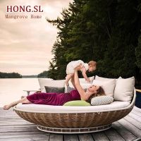 Support customization Outdoor swing net red home indoor bedroom round hammock courtyard balcony rattan weaving lazy hammock hanging basket chair