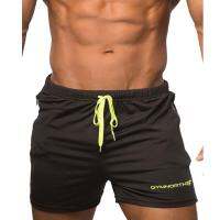 [A Motion045]GYMNORTH Men Shorts 2020 Joggers Sweatpants Casualdrying BlackMesh Short Pants