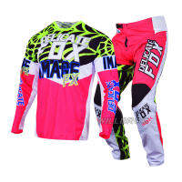 Motocross Gear Set Heritage Venin 180 Jersey กางเกง Spiderwebs Moto Cross Enduro ชุดผู้หญิงผู้ชาย Race ชุดสีชมพู