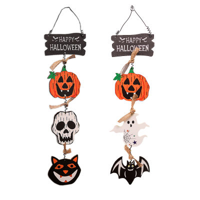 Pumpkin Door Hanging Sign Unique Halloween Party Accessories Festive Halloween Supplies Spooky Door Hanging Sign Creative Halloween Pendants