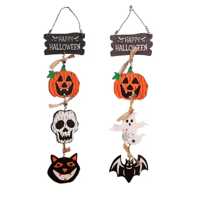 Ghost And Bat Hanging Pendants Unique Halloween Party Accessories Festive Halloween Supplies Halloween Party Decorations Creative Halloween Pendants
