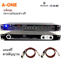 ชุคเพาเวอร์แอมป์+ปรีแอมป์ซับ Power Switching 1000W PA-3000 กำลังขับ 500w X 500w ปรีแอมป์คาราโอเกะ Bluetooth mp3 USB/SD CARD มีSUB OUT รุ่น 9500U พร้อมสายสัญญาณ tnk autosound