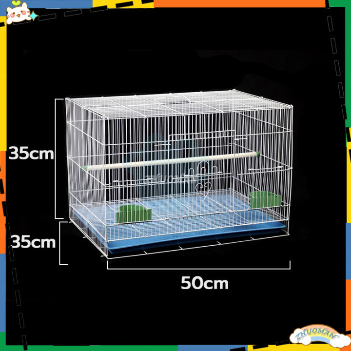 5-0-กรงนก-กรงสัตว์เลี้ยง-กรงกระต่าย-ขนาด50-35-35cm-กรงชูการ์-กรงกระรอก-กรงกระแต-กรงสัตว์เลี้ยงอเนกประสงค์-ประหยัดพื้นที่-สินค้าใหม่เข้าสู่ตลาด