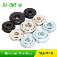 [DE69] 2/5/10Pcs M3 M4 M5 M6 M8 M10ชุบสังกะสีชุบนิกเกิลคาร์บอนบาง Thumb Nut Iinstrument มือกระชับถั่ว