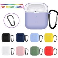 Silicone Headphone Case for Xiaomi Redmi Buds 3 Earphone Protective Shell Cover for Xiaomi Redmi Buds3 Accessories with Hook Headphones Accessories