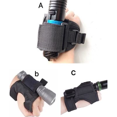 2020 New Underwater Scuba Diving Dive LED Torch Flashlight Holder Soft Black Neoprene Hand Arm Mount Wrist Strap Glove drop ship Adhesives Tape