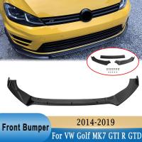 สำหรับ VW MK7กอล์ฟ MK7.5 GTI R GTD (ไม่ใช่สำหรับ7/7 5) หน้า2014-2019กันชนล่างสปอยเลอร์ติดขอบคลุมปกป้องป้องกันดิฟฟิวเซอร์ชุดแยก