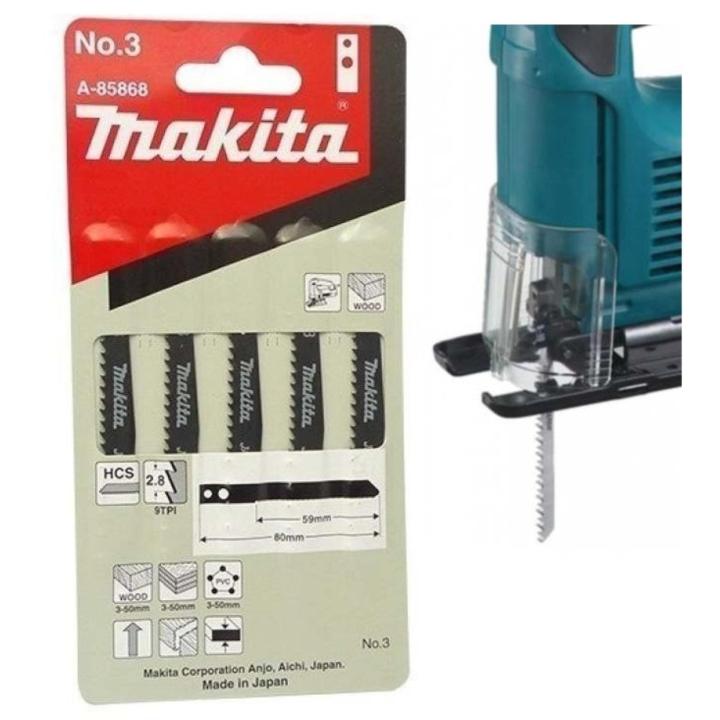 MAKITA ใบเลื่อยจิ๊กซอ NO.3(5ใบ/1PACK) A-865868