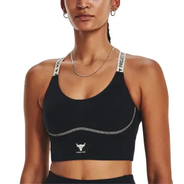 UNDER ARMOUR Women's Project Rock Printed Crossback Sports Bra NWT Size:  SMALL