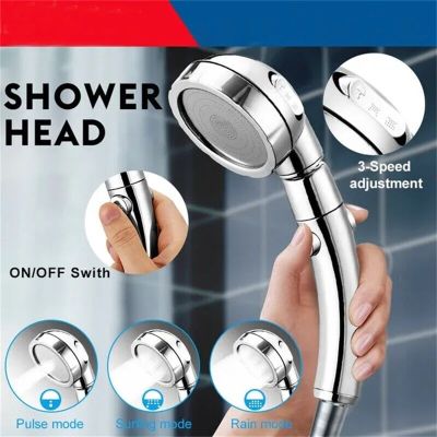 360 Degrees Rotating Luxury Shower Head Handheld Set Anion High Pressure Rainfall Water Saving Shower Head Bathroom Accessories Showerheads