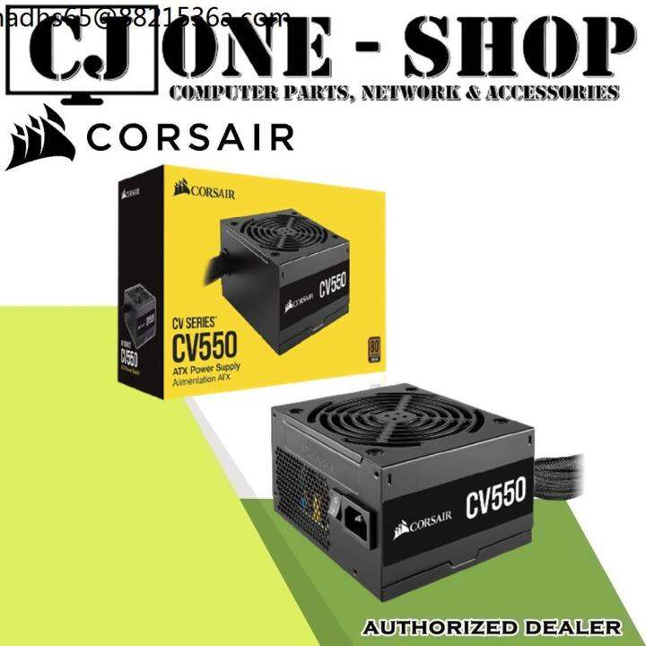 ATx ♡Corsair CV550 550Watts 80+ Bronze Certified Power Supply⊿ | Lazada PH