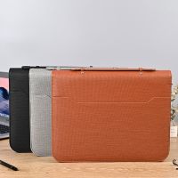 A4 PU Leather File Folder with Calculator Multifunction Office Supplies Organizer Manager Document Pads Briefcase Portfolio Bag