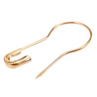 Gourd Hooks Calabash Shape Safety Pins Swing Tag 500 Pcs Gold Tone