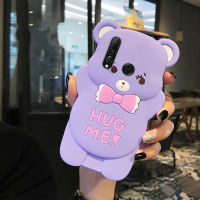 สำหรับ Huawei Nova 3i Nova 4 5 6 7 P20 P30 P40 Plite Y5 Y6 Y9 Prime 2019กรณีการ์ตูนน่ารักน่ารักโบว์หมีรูปร่างซิลิโคนอ่อนนุ่มปกสำหรับ Huawei P สมาร์ท + กรณี