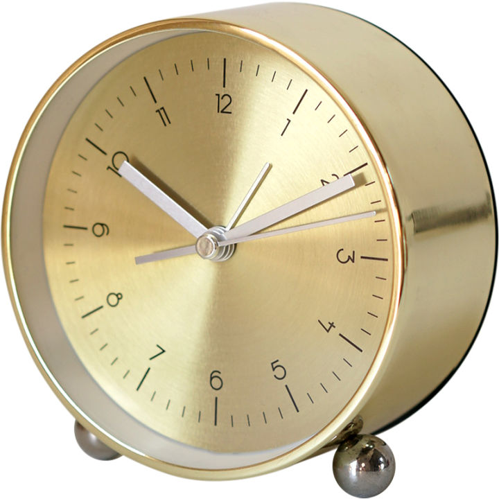 latest-simple-thick-aluminum-metal-alarm-clock-mute-bedside-student-creative-luminous-clock-decoration-clock