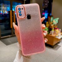 เคสแววที่ชัดเจนปลอกสำหรับ Samsung กาแล็คซี่ A11 A12นิ่ม TPU A22 A20 A50 A30S A50S 4G 5G A10ไล่ระดับสีเคสมือถือโปร่งแสงเคสหลังกันกระแทก