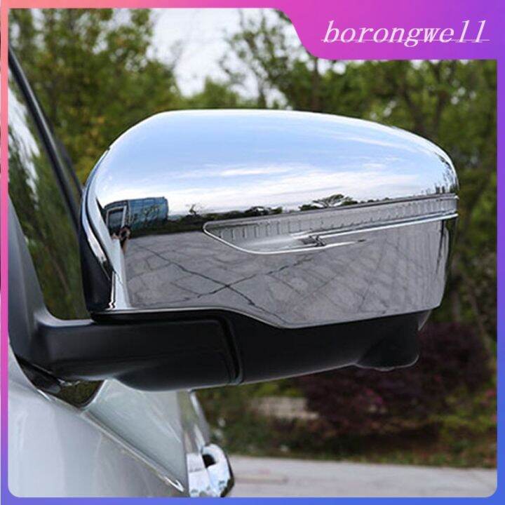 For NISSAN NAVARA 20162023 chrome silver car side mirror cover,NAVARA