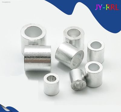❡ M1 to M12 Steel Wire Cable Rope Fixing Clip Single Hole Sleeves Aluminum Ferrule Crimping Loop Fittings Round Clamps