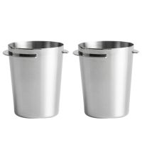 Stainless Steel Dosing Cup Coffee Sniffing Mug Powder Feeder for Espresso Machine Portafilter Coffee Tamper