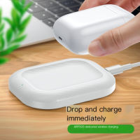 Wireless Phone Charger Compatible with AirPods2/3 Earbuds Two-in-One Wireless Charger Slot Fit Anti-Slip Durable Efficient Portable delightful