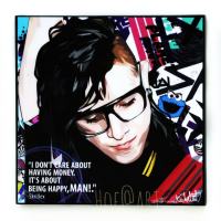 Skrillex #2 สกริลเลกซ์ DJ producer ดีเจ EDM เพลง Music ดนตรี รูปภาพ​ติด​ผนัง​ pop art พร้อมกรอบและที่แขวน ของขวัญ​ แต่งบ้าน รูปภาพ