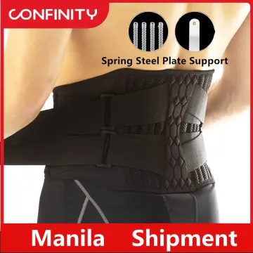Men's Waist Training Back Braces For Lower Back Pain Relief With 6 Stays,  Breathable Back Support Belt Tummy Control Body Shaper Waist Trainer