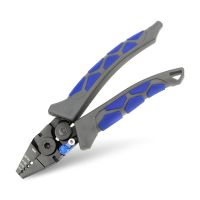 0.1-2mm Sleeve Fishing Lure Crimping Pliers High Carbon Steel Wire Rope Cutter Crimper Hand Tools with Safety Hook