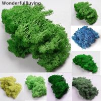 【WonderfulBuying】 Artificial green plant fake Moss grass home living room decor wall DIY Flower Hot