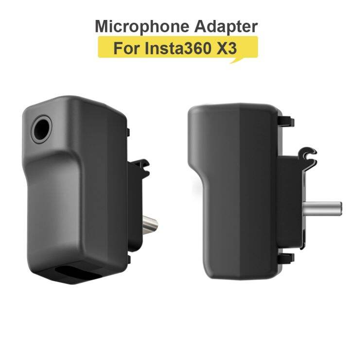 Mic Audio Adapter X3 Microphone Adapter For Insta360 One X3 Action Camera Accessories Lens