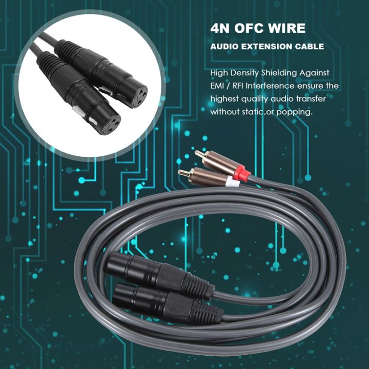 dual-female-xlr-to-rca-cable-heavy-duty-2-xlr-female-to-2-rca-male-patch-cable-hifi-stereo-audio-connection-cable-wire