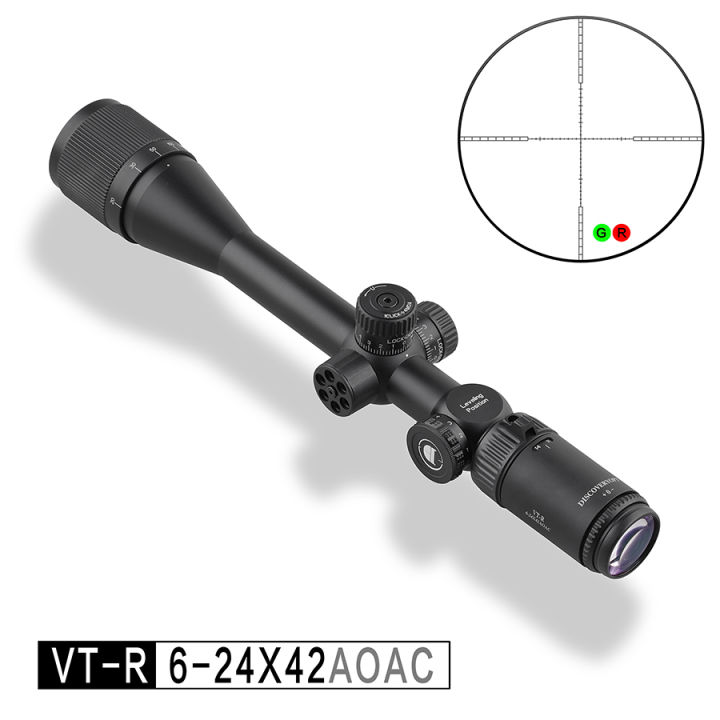 กล้องติดปืนยาว-discovery-vt-r-6-24x42aoac-กล้องดูไกลพร้อมฟังก์ชั่น-sight-scope-สำหรับเล็งสัตว์ไกลโดยเฉพาะบนปืนยาว