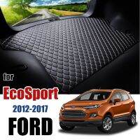 Alas Bagasi Mobil หนังสำหรับ Ford Ecosport BK 2012-2017ลำตัวแผ่นรองกระโปรงหลังรถแผ่นปูรถยนต์รองด้านหลัง2016 2015 2014 2013