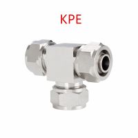 Quick Twisting Joint KPE Pneumatic Fitting 4-16mm Fit Hose Connector Pneumatic Fitting T Type Nickel Plated Brass