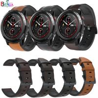 peroyeh 22mm silicone Leather Straps Watchband Wristband for huami Amazfit Stratos 3 2 2S Wriststrap bracelet For Garmin Vivoactive 4