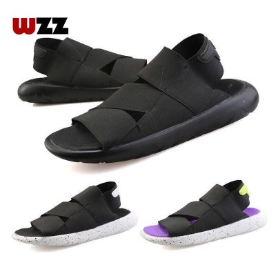 WZZ รองเท้าแตะรัดส้นสีดำสไตล์เกาหลี รัดส้นรุ่นใหม่ ชายรองเท้าแตะ รองเท้าแตะชายหาด รองเท้าแตะแฟชั่น