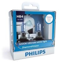 PHILIPS หลอดไฟรถยนต์ Diamond Vision 5000K HB4