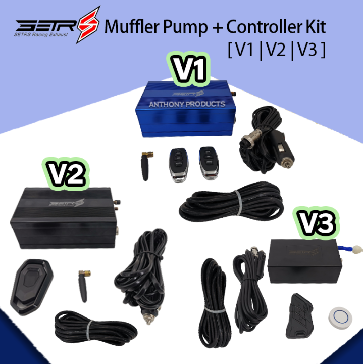 SETRS Electric Vacuum Pump Wireless Controller Kit for Exhaust Downpipe