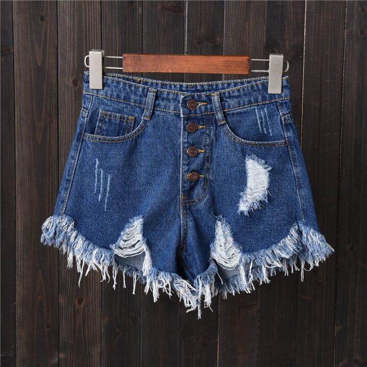 vintage-ripped-hole-fringe-5-colors-denim-shorts-women-casual-korean-jeans-shorts-2022-summer-girl-hot-shorts