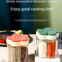 【cw】Seasoning new kitchen seasoning jar salt shaker seasoning bottle combination five-in-one set seasoning jar household