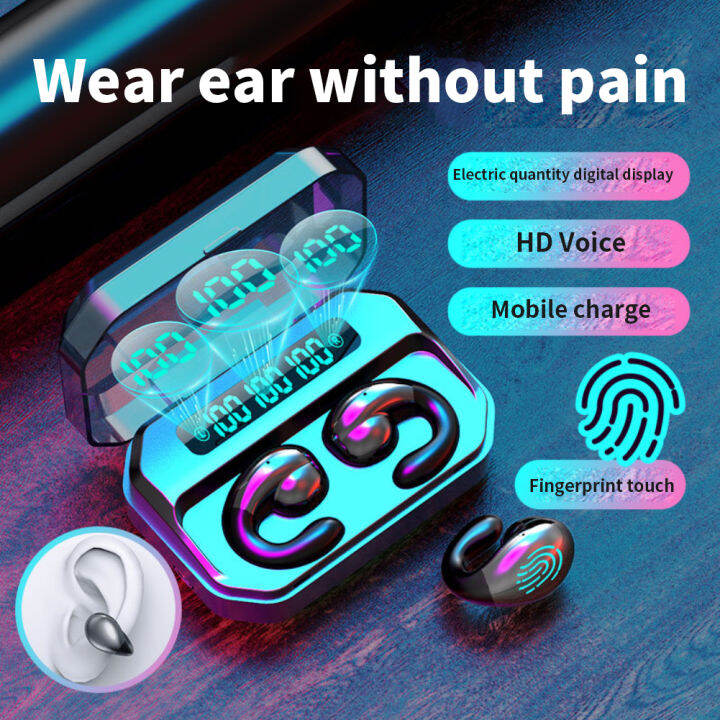 NicEseed A66 Bone Conduction Bluetooth Earphones ClipEar Wireless