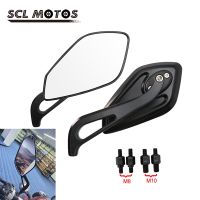 [HOT IUXKLKXLWSGH 551] SCL MOTOS สากล1คู่อุปกรณ์เสริมรถมอเตอร์ไซด์รถจักรยานยนต์ M8สกรู M10กระจกมองหลังสกูตเตอร์กระจกมองหลังแข่ง