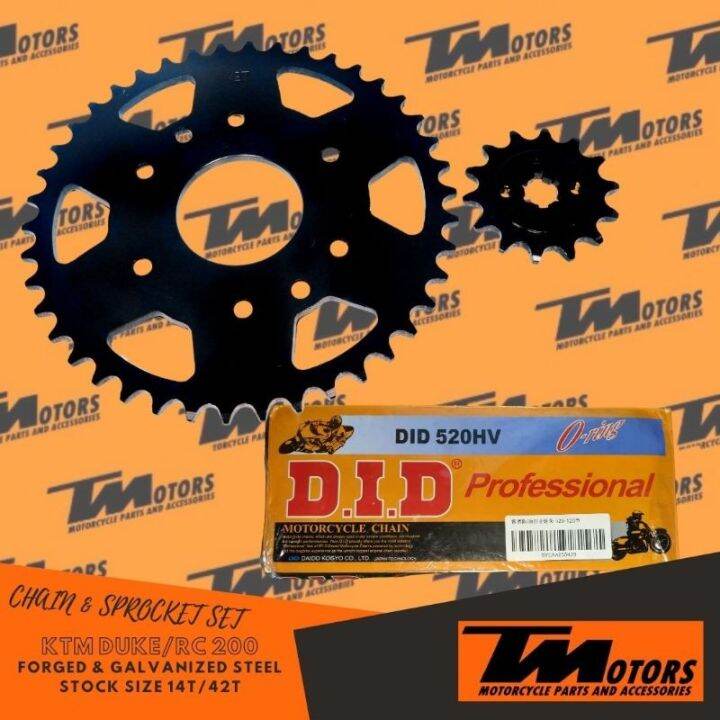 KTM 200 Chain and Sprocket Set Lazada PH