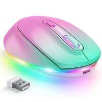 hot【cw】 Rechargeable 2.4G Lights Quiet Mice for Laptop Computer